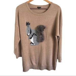 AVA OVERSIZED SWEATER CREAM COLOR size L